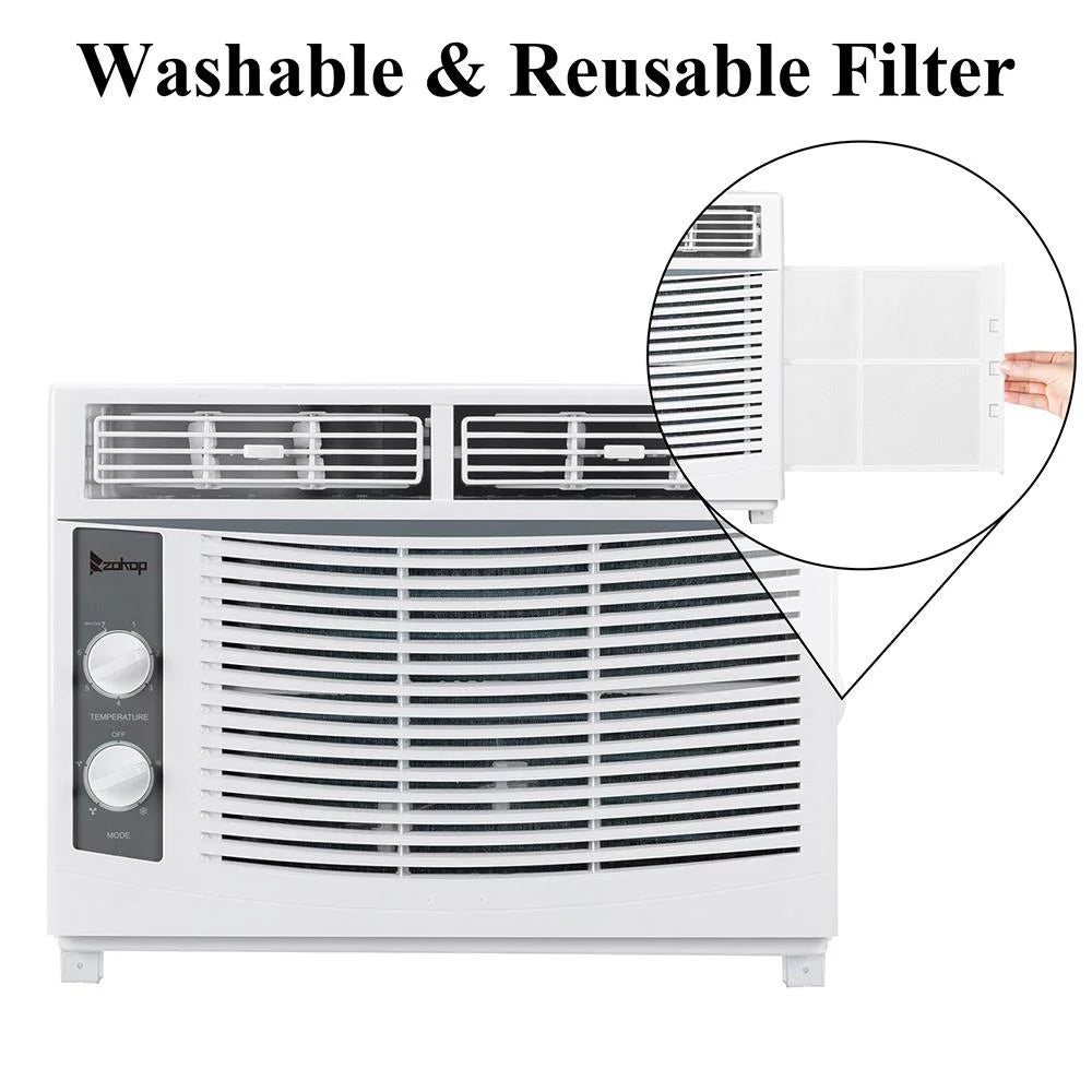 5000BTU White Window Air Conditioner S841