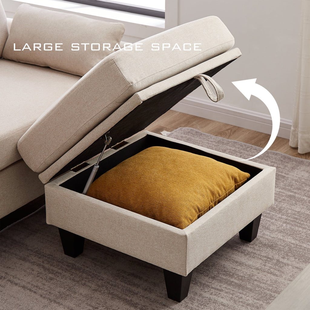 Modern Sectional Sofa with Reversible Chaise Q35731