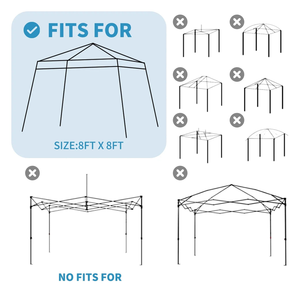 10x10FT Canopy Tent Replacement Top J765836