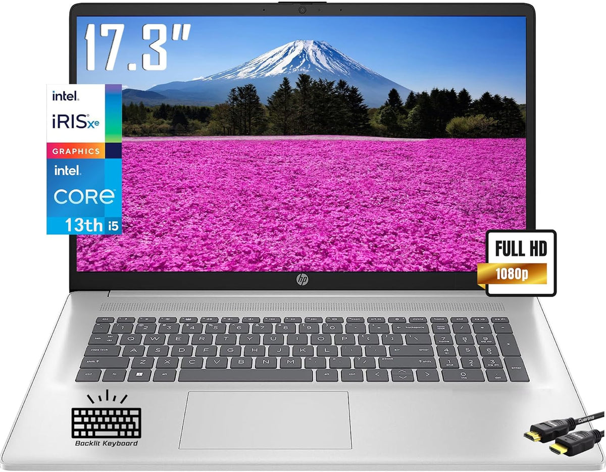 17.3" IPS FHD Laptop, 13th Intel i5-1335U, 32GB RAM, 1TB SSD, Silver E3250