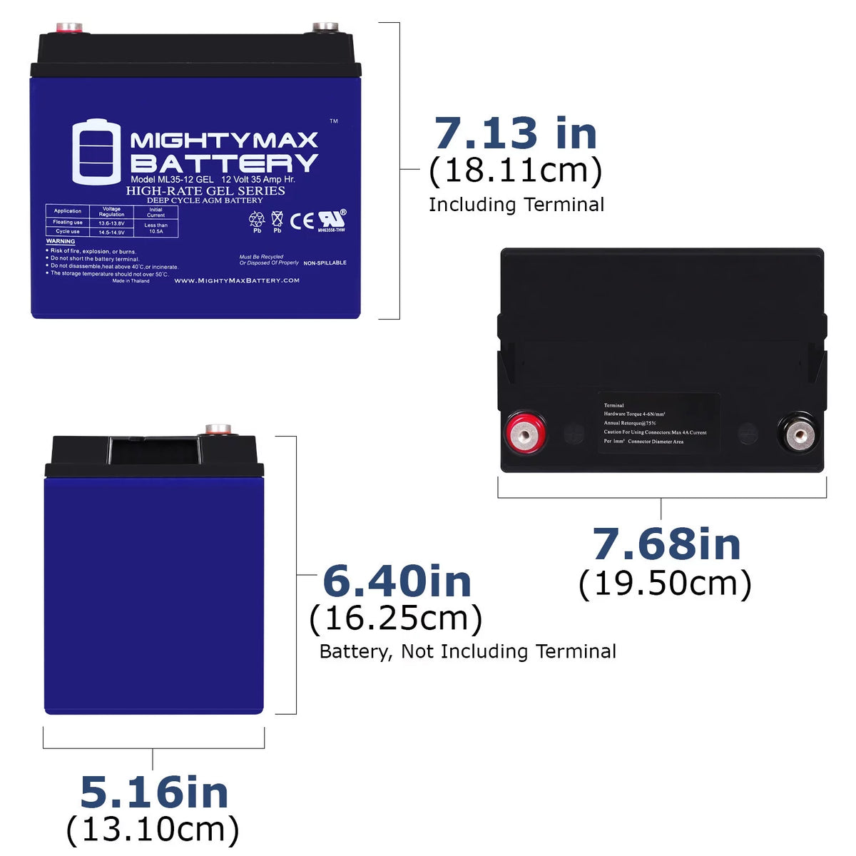 12V 35AH Battery 4 Pack S29317