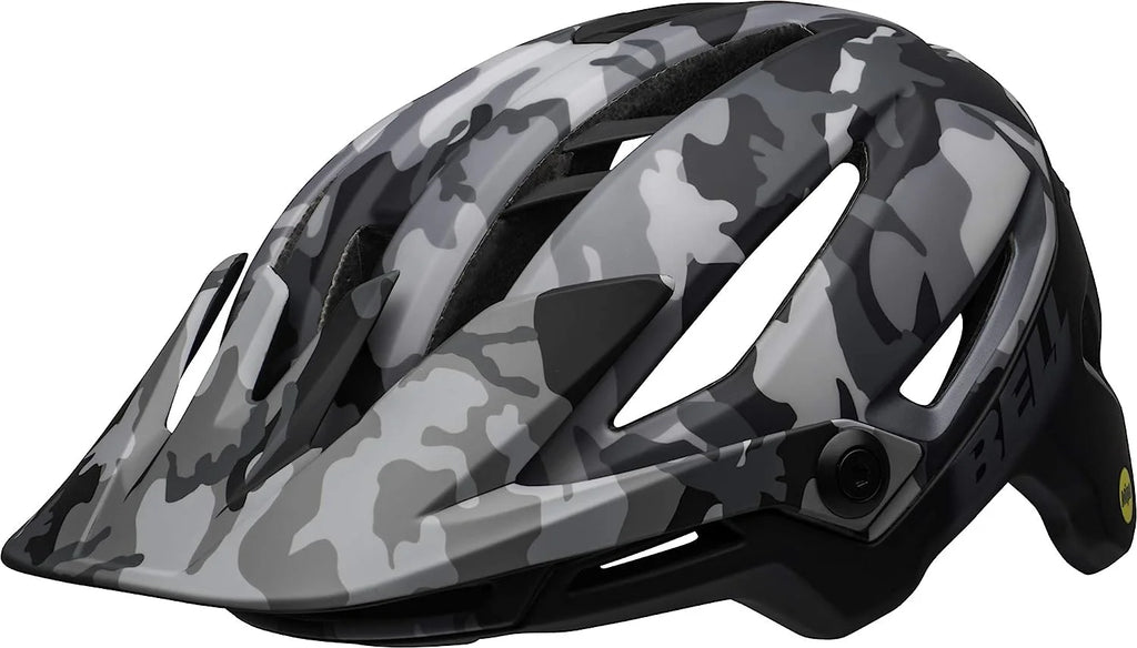 Matte Gloss Black Camo Mountain Bike Helmet C7170