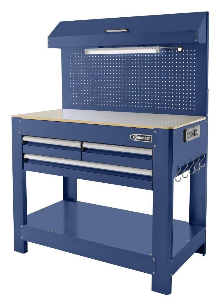 45-in W x 36-in H 3-Drawer Hardwood Work Bench M9607