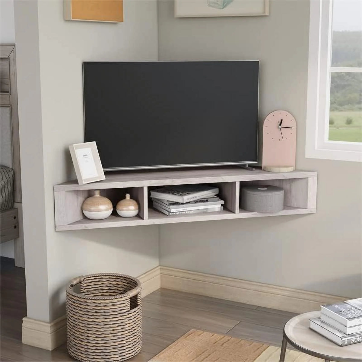 42" Corner Floating TV Stand A6204