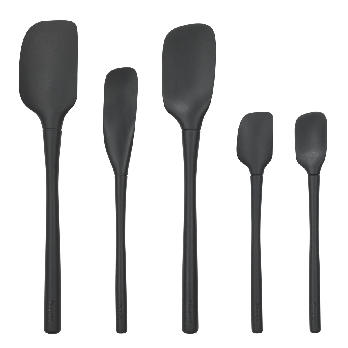 Silicone Spatula Set of 5 Black Q359