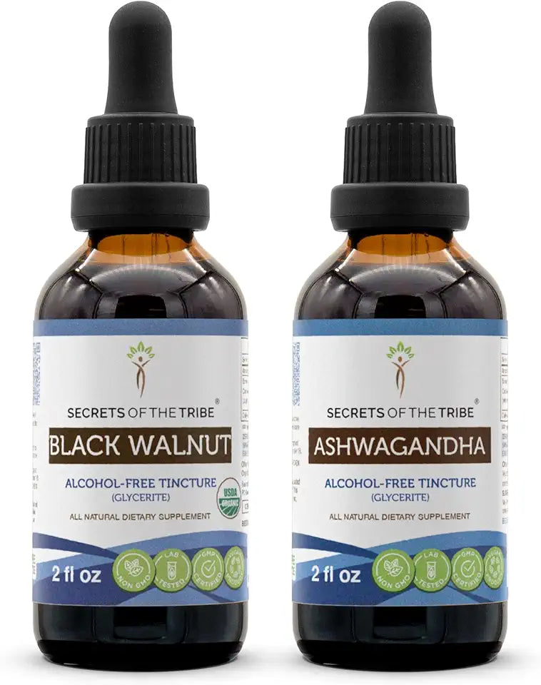 Black Walnut and Ashwagandha Liquid Extract 2x2 fl oz O851450