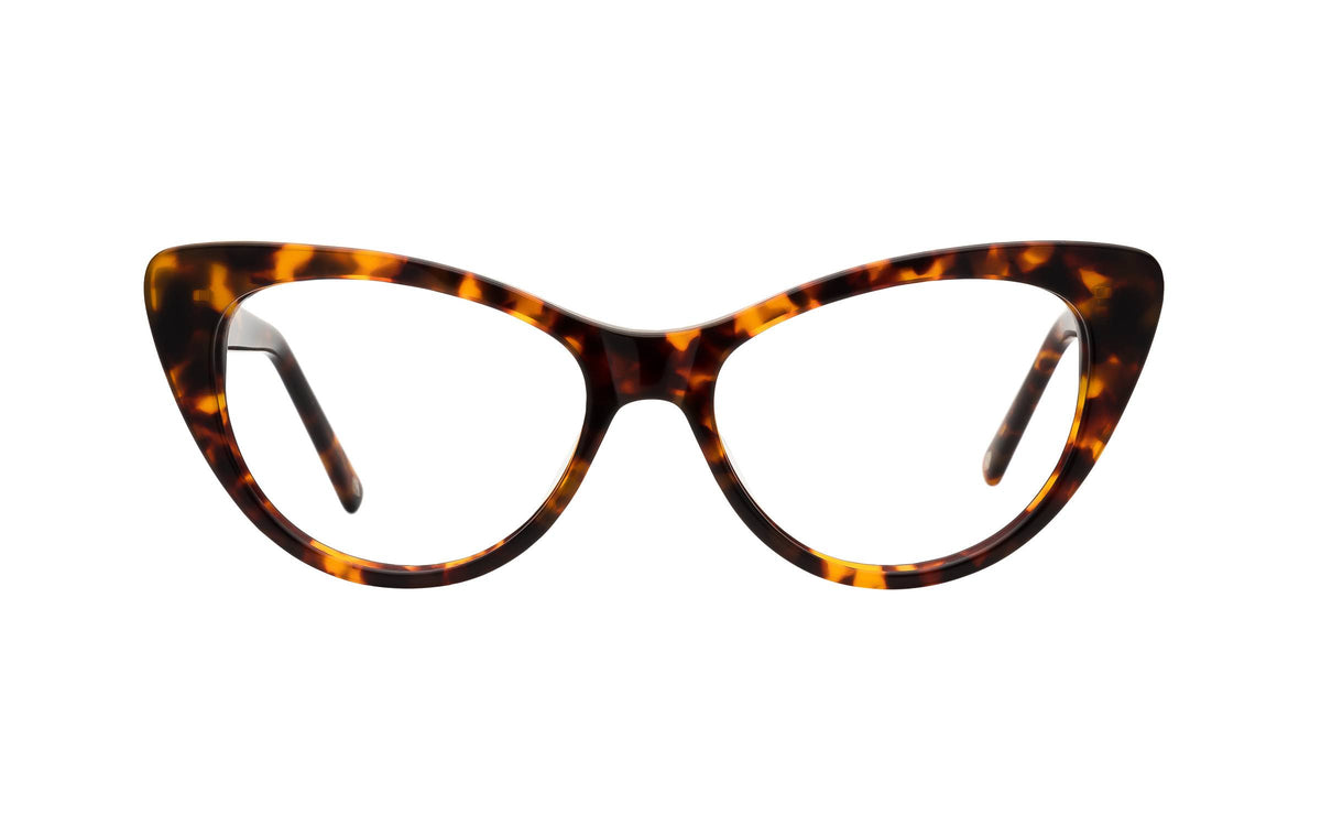 Cat-Eye Glasses, Brown/Tortoise C821
