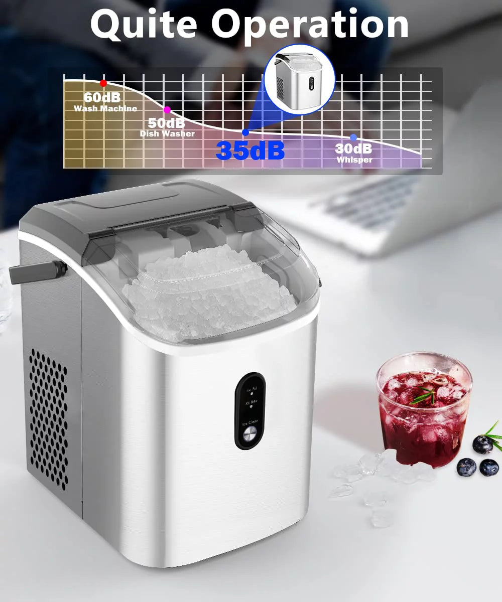 Countertop Nugget Ice Maker 33lbs/Day Self-Cleaning X5483