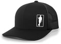 Black Trucker Hat D748