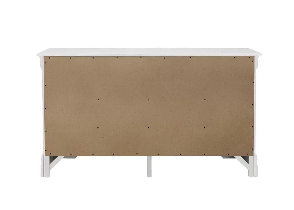 White 6-Drawer Wood Dresser S53476