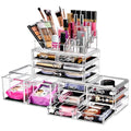 Clear Stackable 12 Drawers Makeup Organizer A421