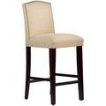 Linen Sandstone Beige Arched Bar Stool V845