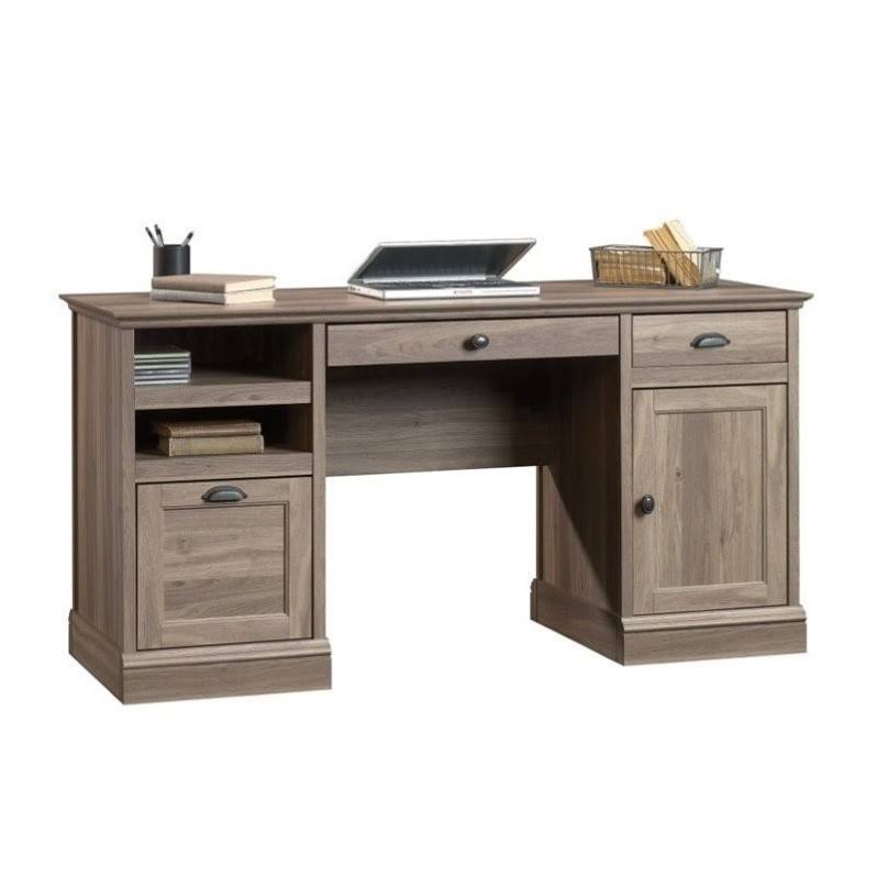 Salt Oak 2 Piece Desk and File Cabinet Set P16603