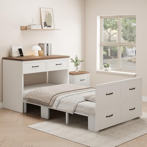 Twin Size Murphy Bed with Mattress Included F818607