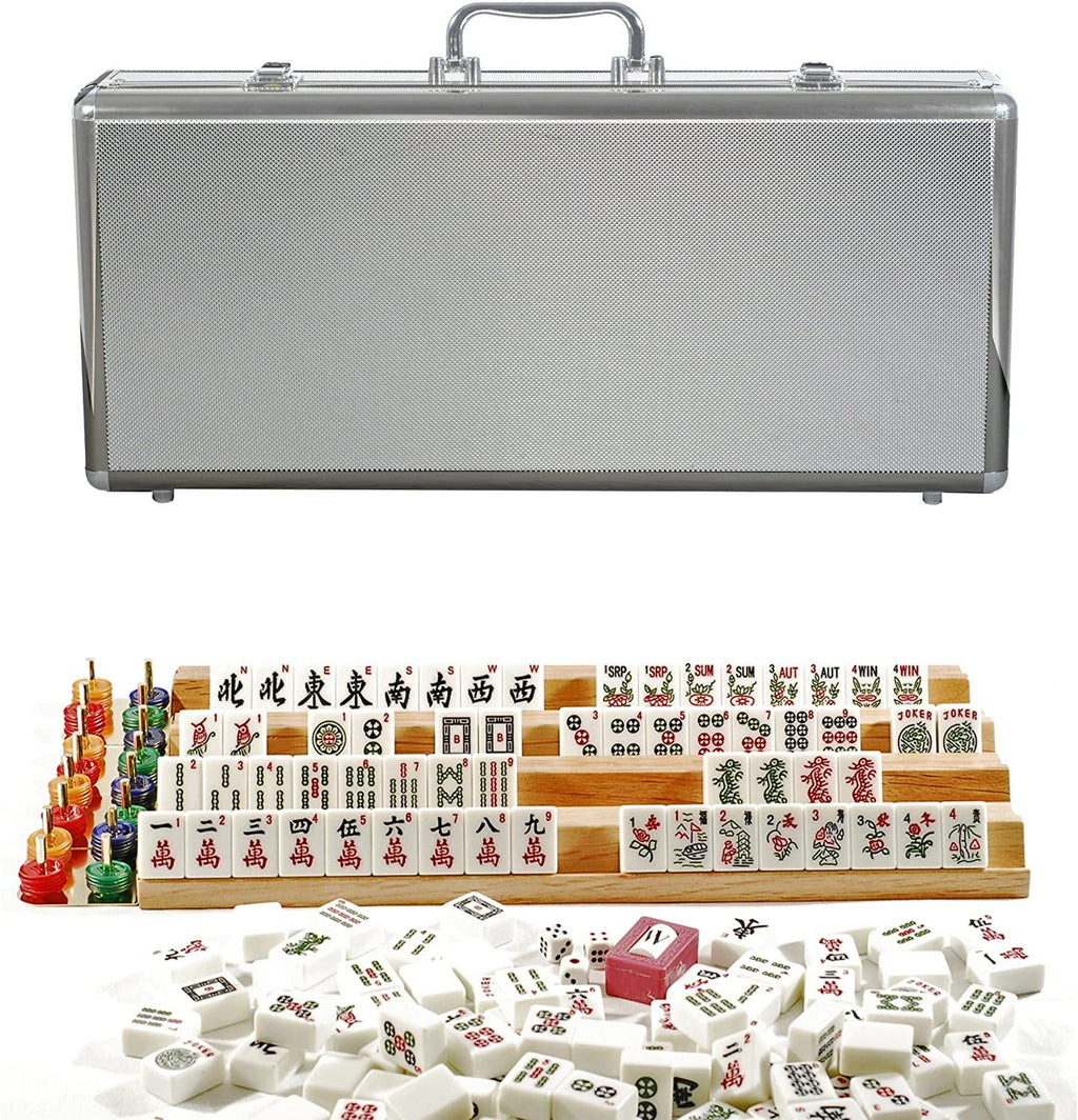 Aluminum & Black Mahjong D43202