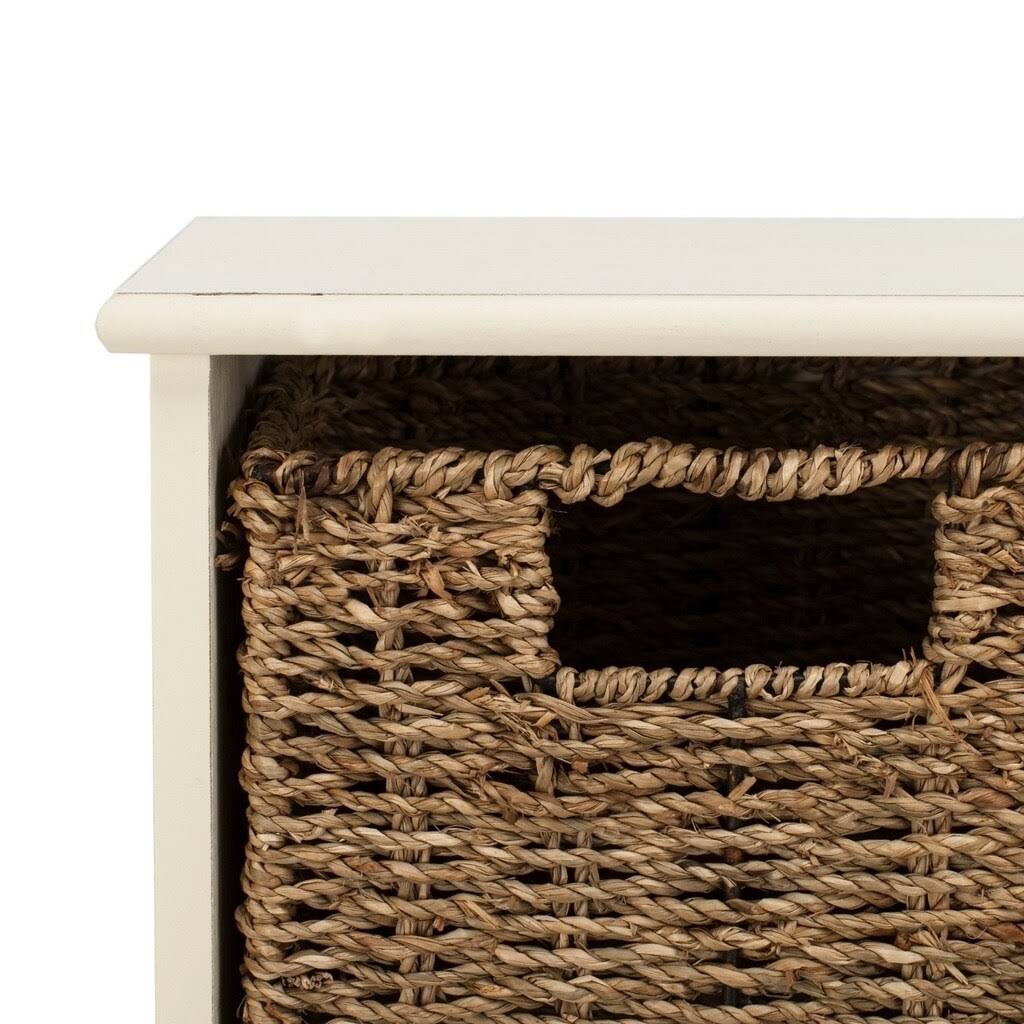 White Hanging 3 Basket Wall Rack G494
