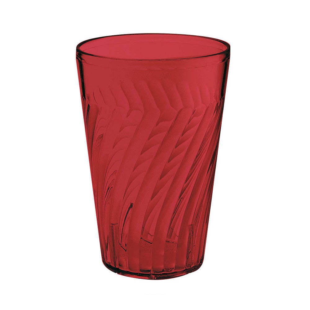 12 Packs 24 oz Red Plastic Reusable Tumblers F9968