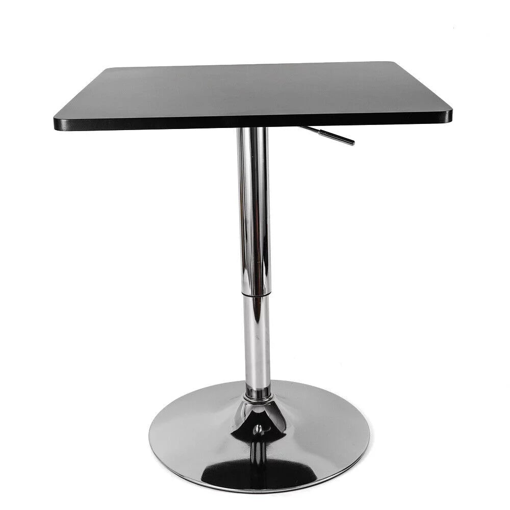 Black 360° Swivel Square Adjustable Bar Table I516716