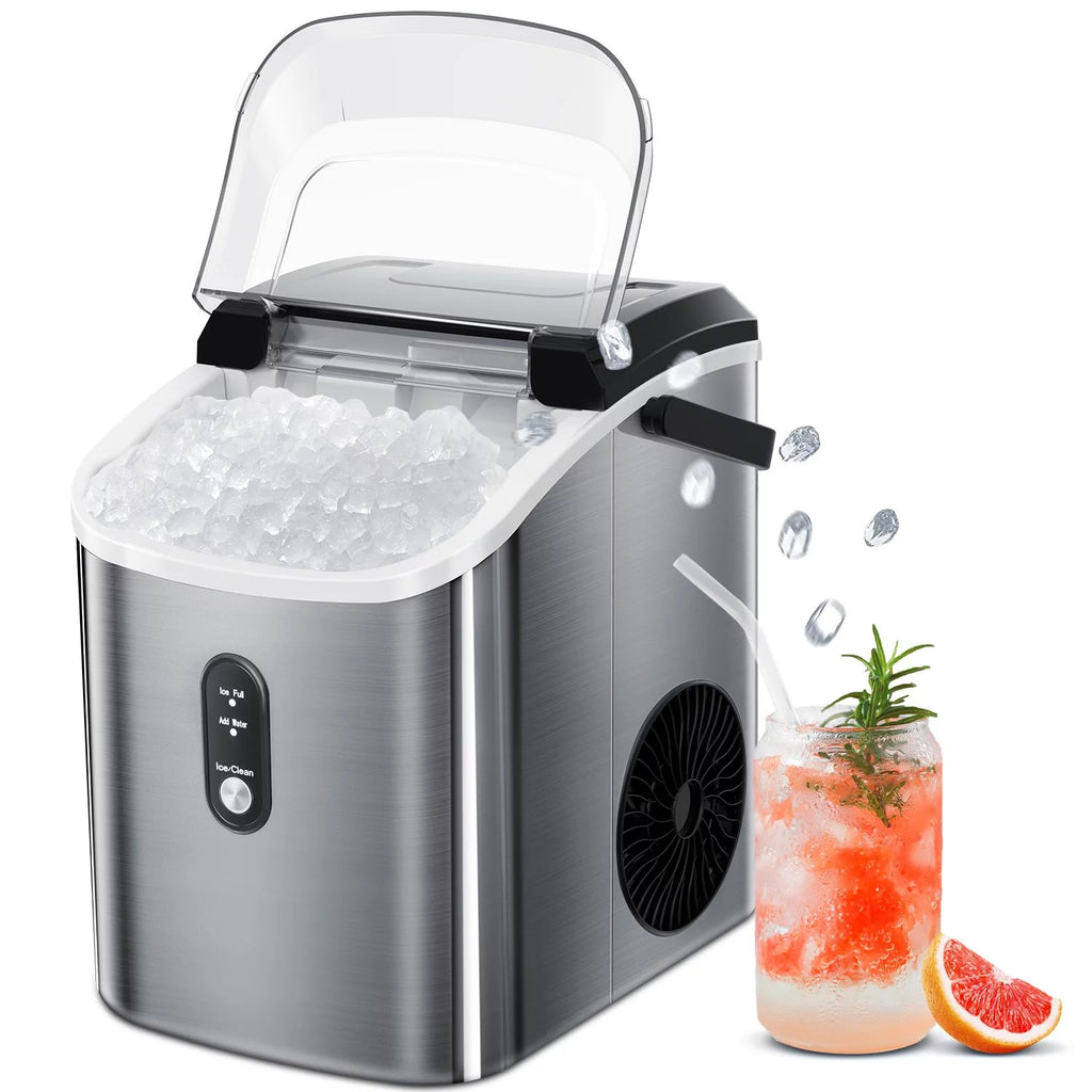 Portable Compact Nugget Ice Maker with Handle Q70127