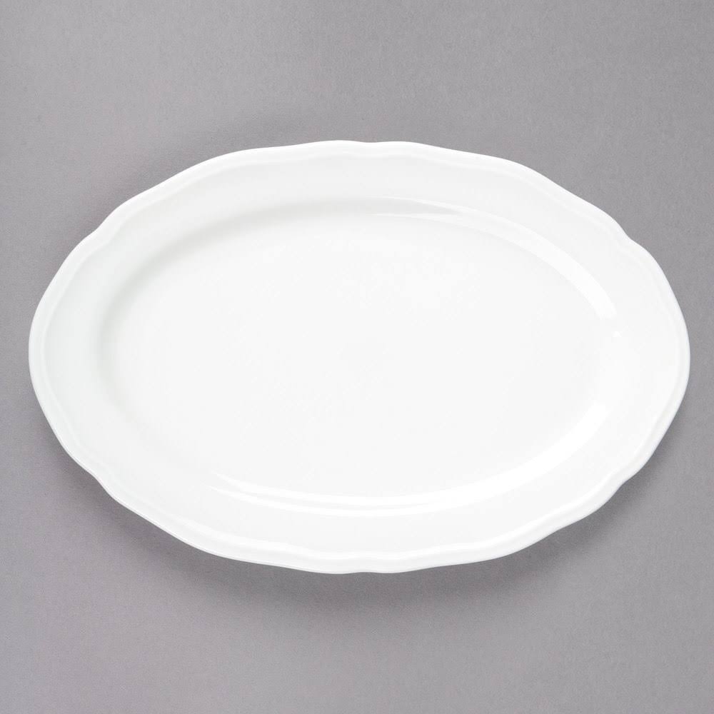 White Porcelain Oval Platter N998