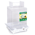 White Play Top Bird Cage A7613
