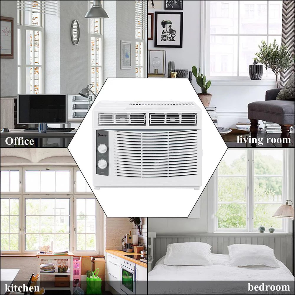 5000BTU White Window Air Conditioner S841