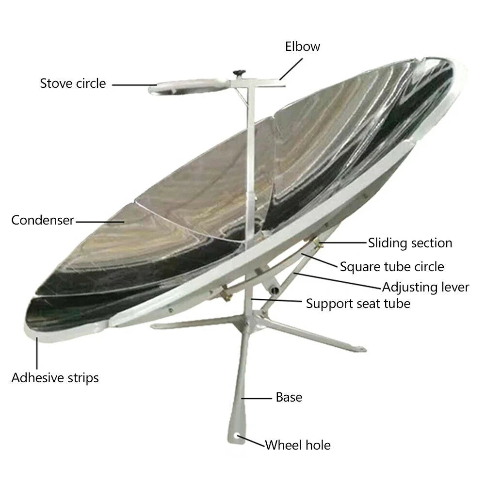150 cm Diameter Portable Solar Cooker R857653