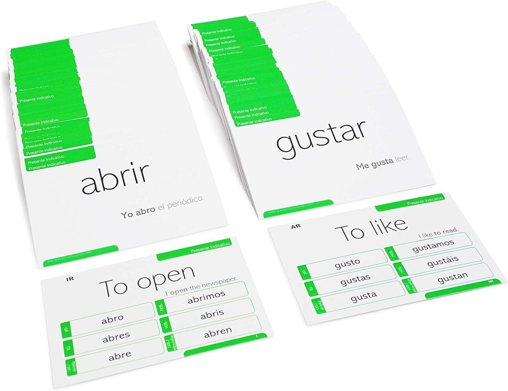 Spanish Conjugation Flash Cards U81178
