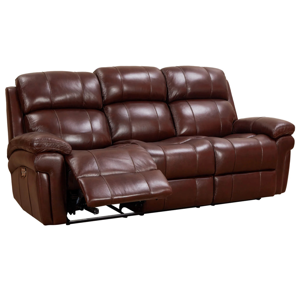 Brown Leather Recliner Loveseat R851