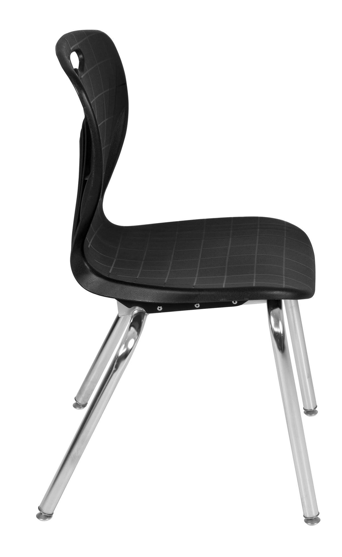 30x22 Square Height Adjustable Classroom Table with 4 Stack Chairs N6168