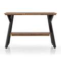 Wood 1-Shelf Console Table in Matte Black L9380