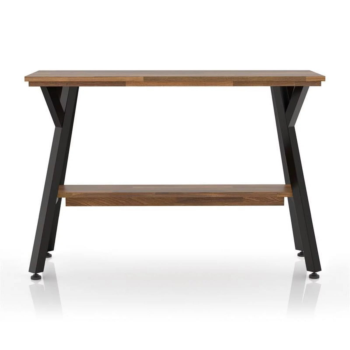 Wood 1-Shelf Console Table in Matte Black L9380