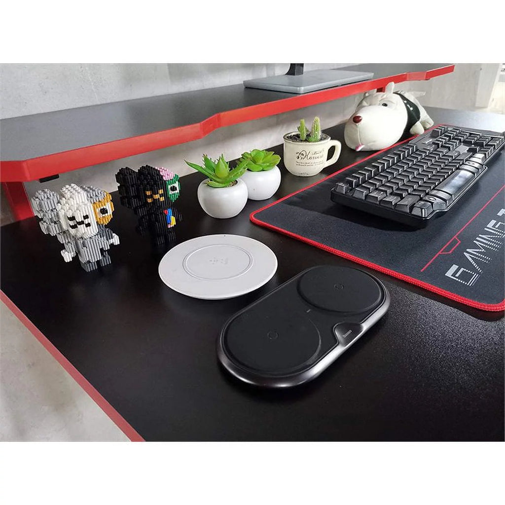 48" Red R Shaped Computer Desk N707962