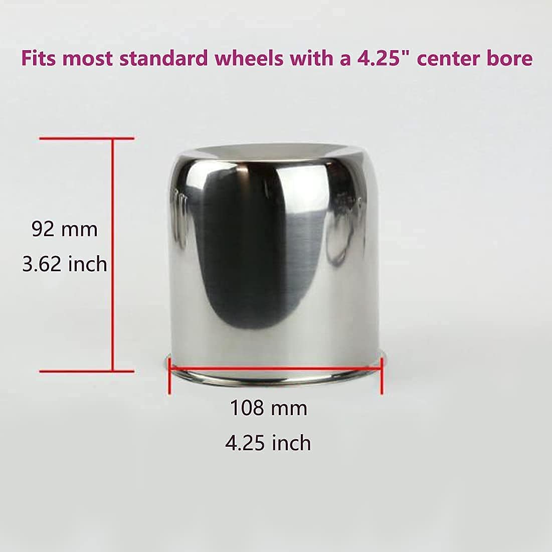 4 Pack Chrome Steel Center Caps 4.25inch G57942