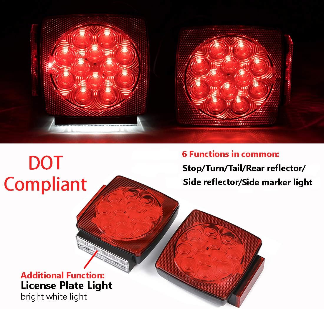 12V Submersible LED Trailer Tail Light Kit P22857
