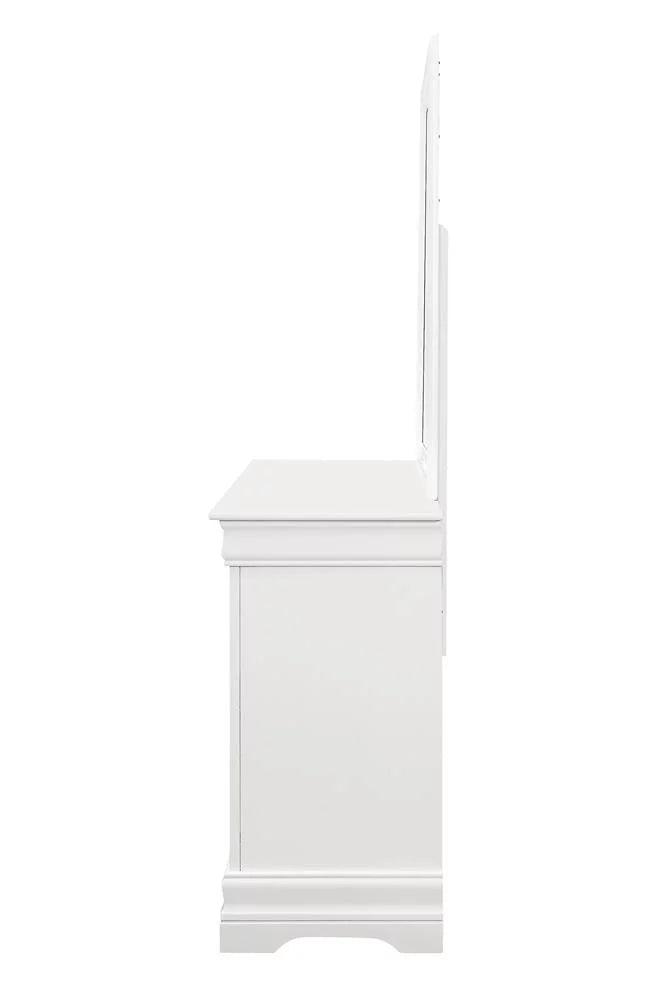 White 6-Drawer Wood Dresser S53476