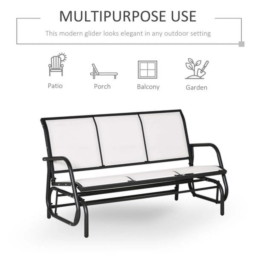 Outdoor Glider Bench for 3 B2159