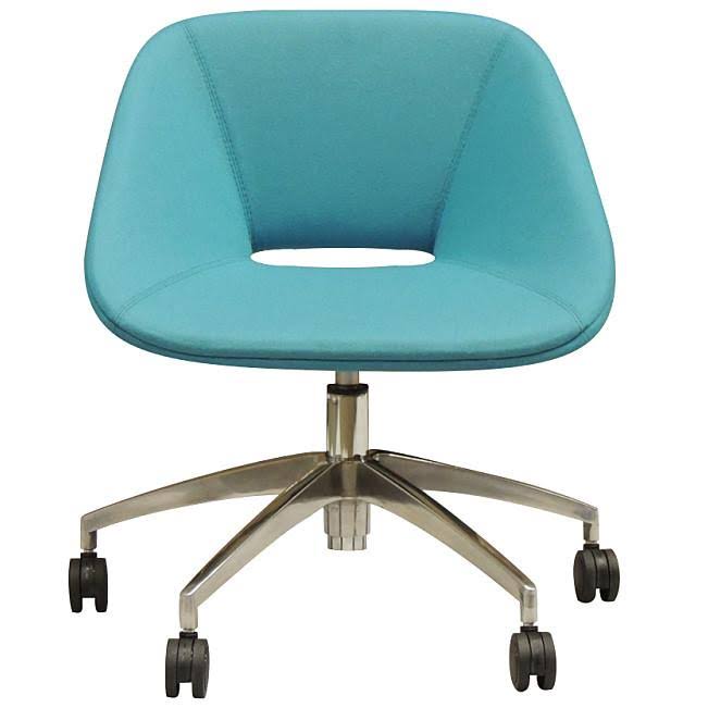 Orange Camira Wool Swivel Chair Y66618