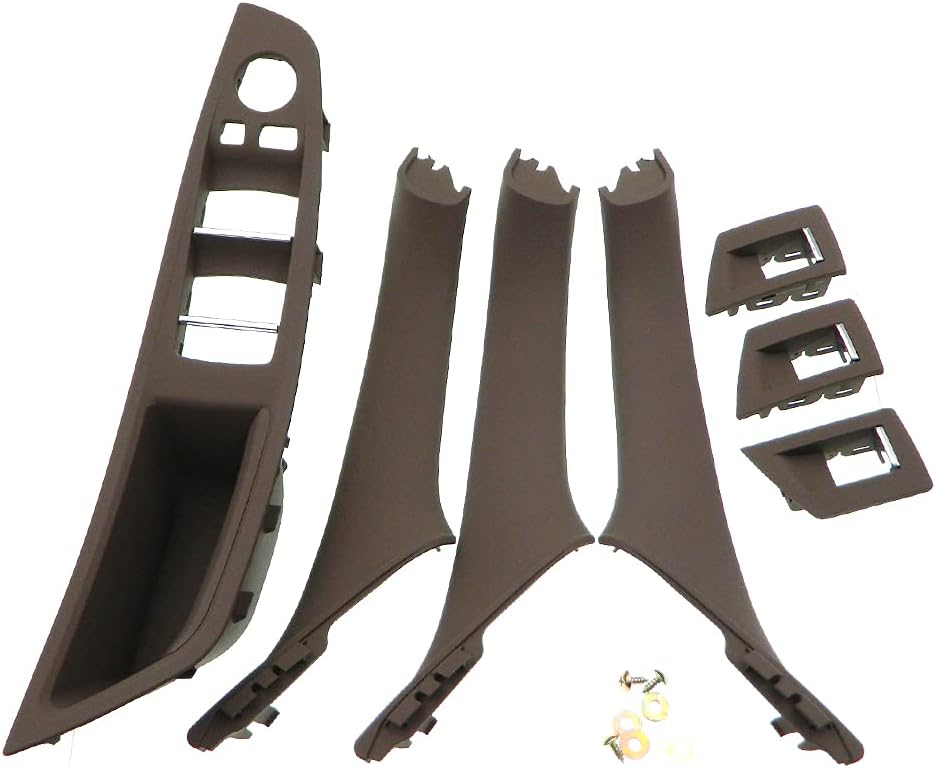 7PCS Carbon Fiber Pattern Inner Trim Door Handle Replacement Pack of 2 I8738