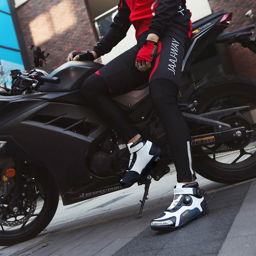 Men Motorcycle Shoes Anti-Slip Boots D5724