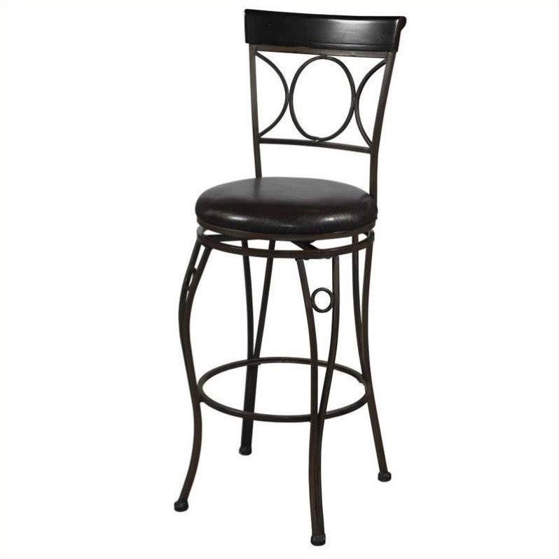 Faux Leather Swivel Counter Stool G96536