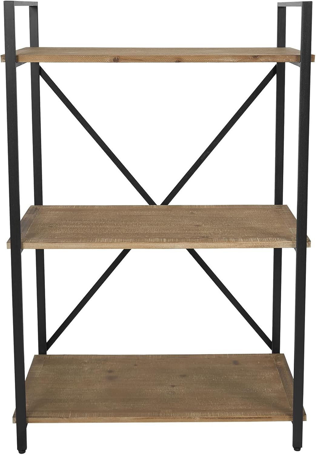 Solid Wood 3 Tier Bookshelf Storage Rack M714773