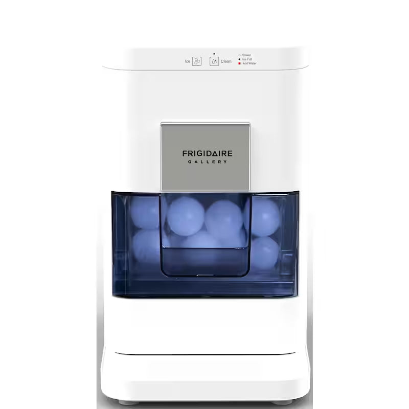 White Portable Round Ice Maker U151060