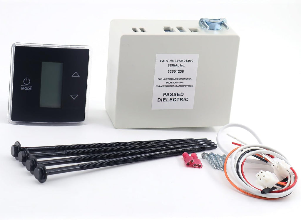 Black Wall Thermostat Relay Box for RV Camper Conditioners T401169