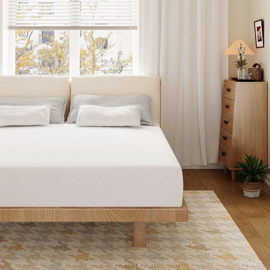 White Twin 6 inch Memory Foam Mattress Y86028