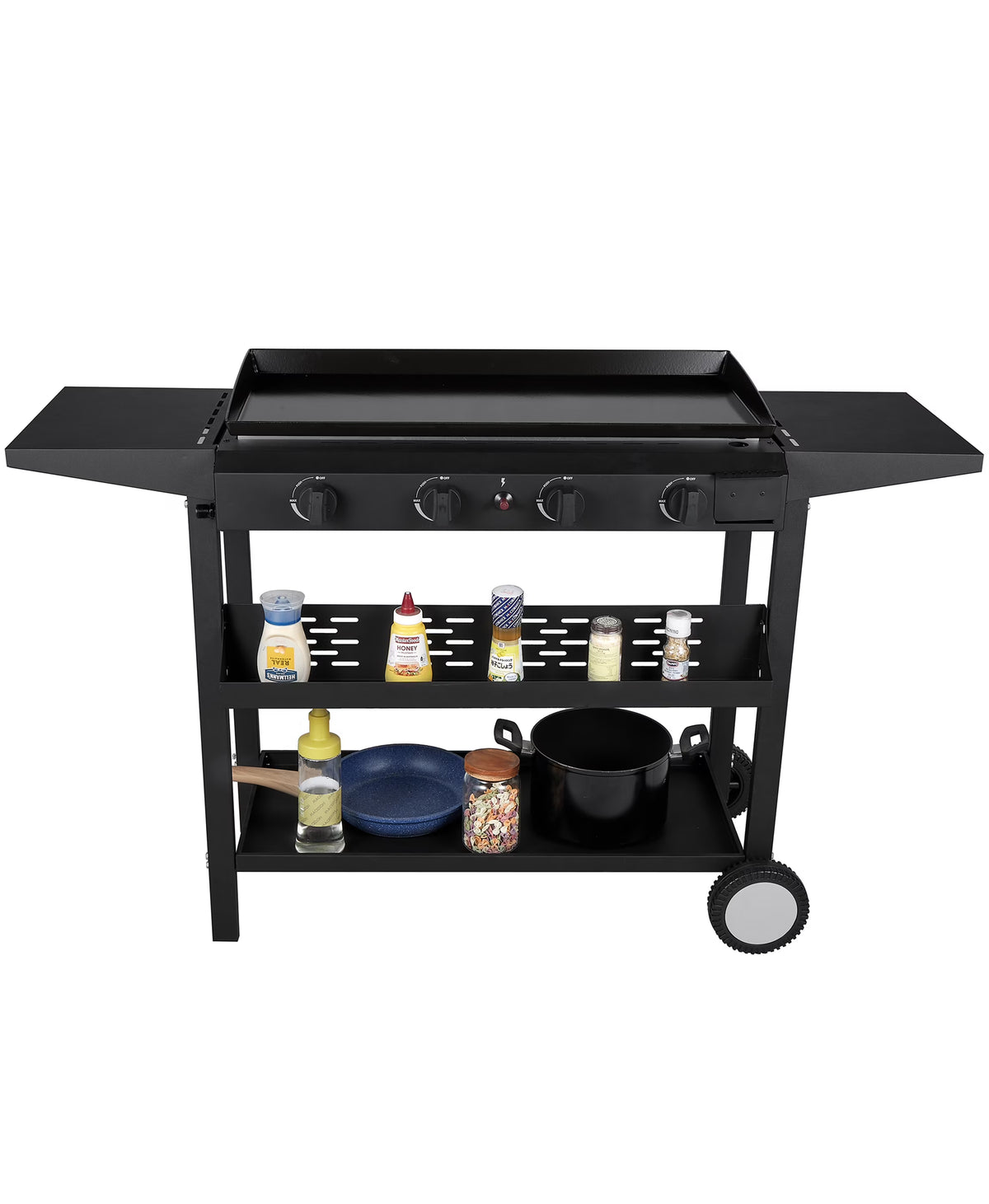 Black 4-Burner Propane Gas Grill M3810