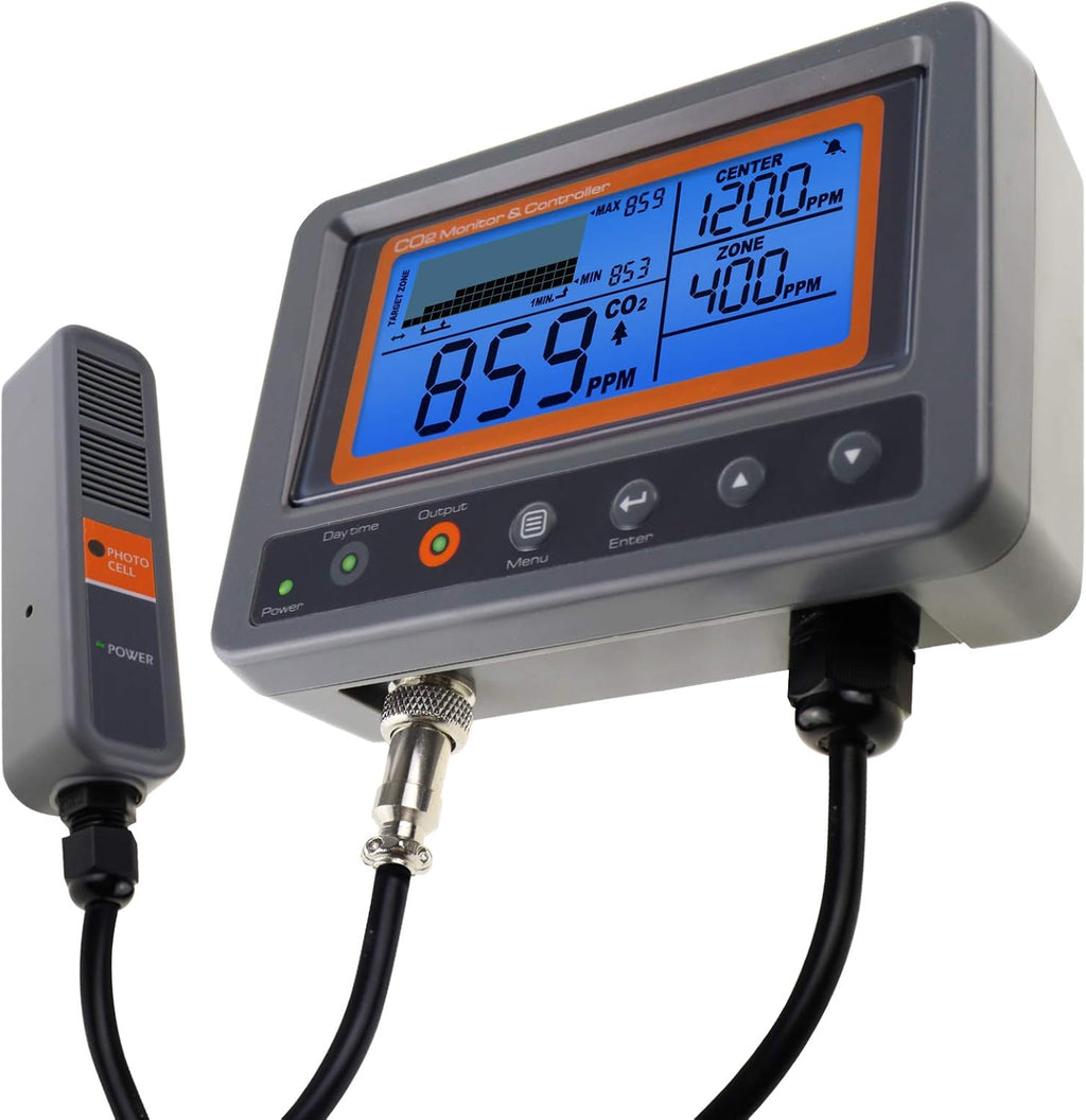 CO2 Detector Temperature Humidity 9999ppm NDIR Air Quality Monitor H8229