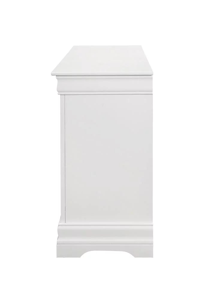 White 6-Drawer Wood Dresser S53476