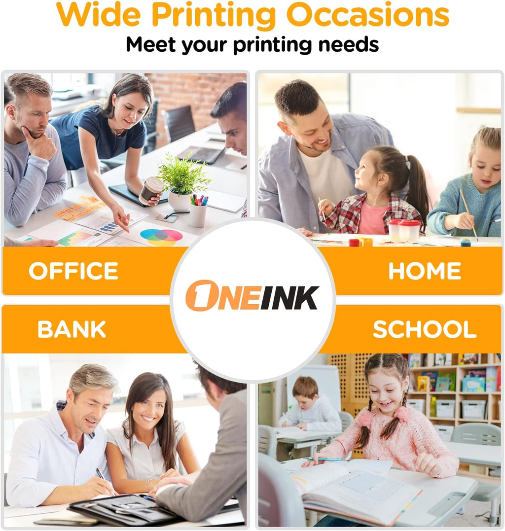 4Packs Ink Cartridges for HP Officejet Pro Printers (BK/C/M/Y) H434
