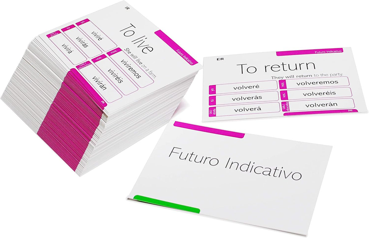 Spanish Conjugation Flash Cards U81178